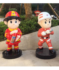 消防主題商業街標識系統_消防標識牌